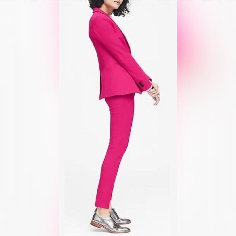 Banana Republic Bright Pink Suit